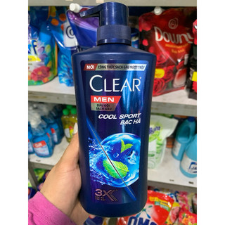 Dầu gội Clear men cool bạc hà chai 630g