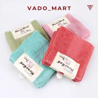 Set 3 khăn mặt xuất nhật mono red mềm mại 34*34cm