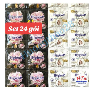 Set 24gói nước xả vải Hygiene Thái Lan 20ml đậm đặc siêu thơm tiết kiệm Huongthao28