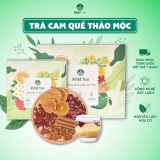 Trà cam quế thảo mộc first tea, set 15 gói, set 30 gói.