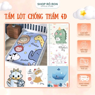 [Chọn mẫu] Tấm lót chống thấm 4D - Tấm lót thay bỉm MANNY - FIRALOO 50*70CM - Shop Rô Ron