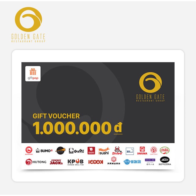 Phiếu quà tặng Golden Gate 1000k