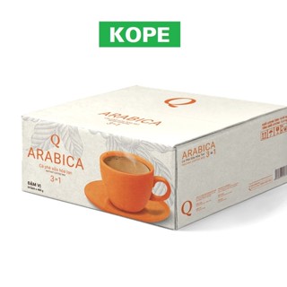 Cà phê sữa trần quang arabica hòa tan 3 in 1 uống liền bịch thùng 10kg x 21 bịch 480g x 24 ống KOPE