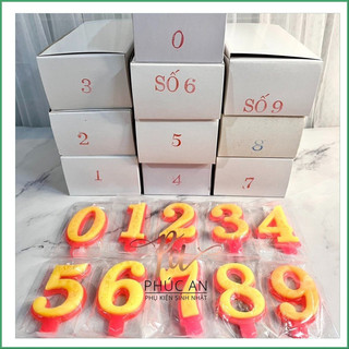 Hộp 20 nến số đèn cầy cắm bánh sinh nhật HPBD