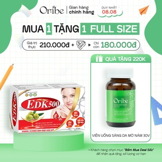 Hộp Viên Uống Bổ Sung Vitamin E EDK500 Oribe 30 Viên/Hộp