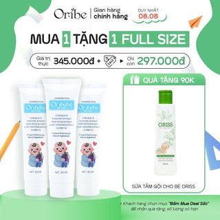Combo 3 Kem Ngừa Hăm, Ngăn Ngừa Rôm Sảy Cho Bé Oribe
