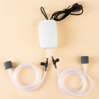 Máy Sủi Oxy 1 và 2 Vòi Cổng Usb MẪU MỚI dùng cho bể cá cảnh