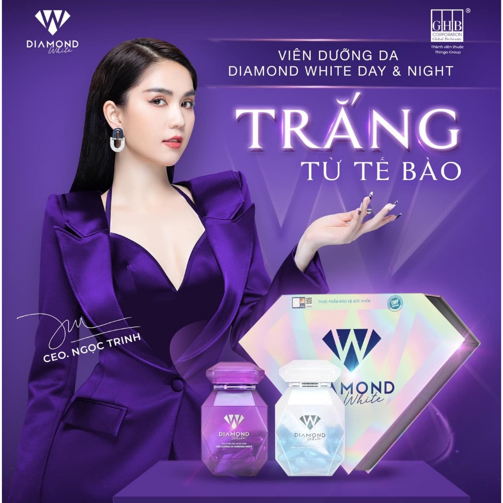 Viên uống Trắng da Ngọc Trinh ngày đêm, giảm nám tàn nhang, trắng da toàn thân