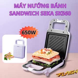 Máy nướng bánh mỳ sandwich SEKA SK560 đa năng tiện dụng, nướng bánh siêu nhanh BH 12 tháng
