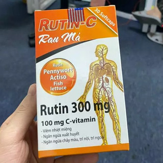 Viên uống rutin-c rau má - hộp 30 viên - giúp ngăn ngừa nhiệt miệng