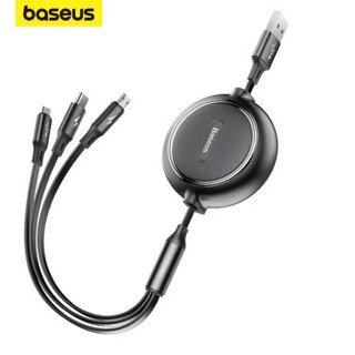 Dây sạc 3 đầu Baseus Cáp sạc 3 trong 1 dây rút đa năng cho các dòng điện thoại