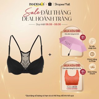 [Mã FADEP908 giảm đến 30k đơn từ 99k] Áo ngực ELLE Pandemos cài trước có gọng nâng ngực LB7540