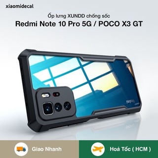 Ốp lưng XUNDD Redmi Note 10 Pro 5G / POCO X3 GT mặt lưng trong, viền TPU, chống sốc