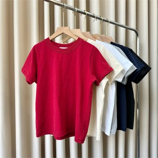 Kido - áo thun trơn tay ngắn cổ tròn plain tee