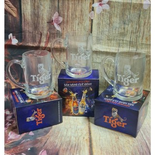 ly uống bia Tiger 450ml thủy tinh Thái dày đẹp - ly uống bia Tiger 450ml