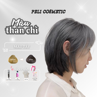 Thuốc nhuộm tóc màu THAN CHÌ [ thuốc nhuộm tóc tặng kèm Oxy trợ dưỡng và bao tay ]