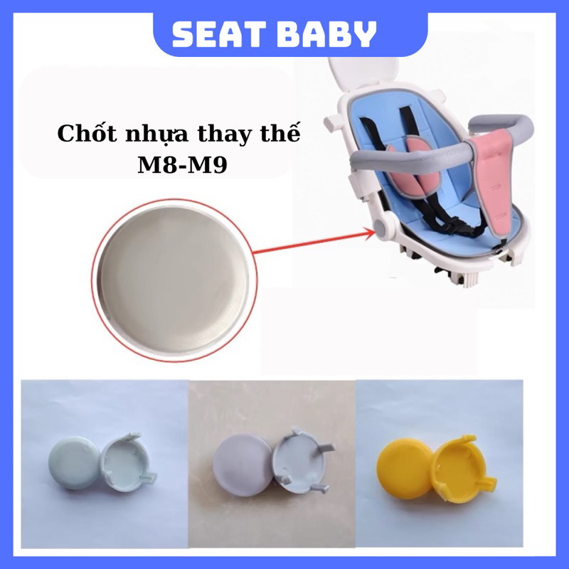 Chốt nhựa ấn 2 bên xe đẩy M8-M9