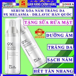 Tinh chất dưỡng trắng da mờ nám Dr.lavic 9x melasma serum cấp ẩm xóa nám tàn nhang dr lavic drlavic hàn quốc chính hãng