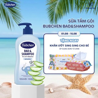Sữa tắm gội toàn thân cho bé Bubchen Bad & Shampoo 400ml