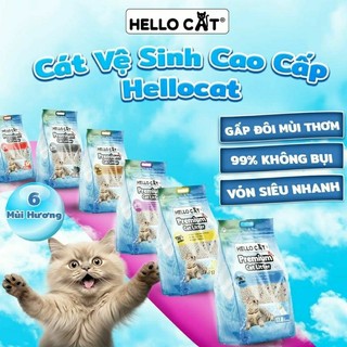 [hỏa tốc pettohouse gò vấp] cát vệ sinh cho mèo Hello Cat bentonite sand 17.6L