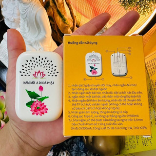 Máy niệm Phật mini hoa sen 53 bài