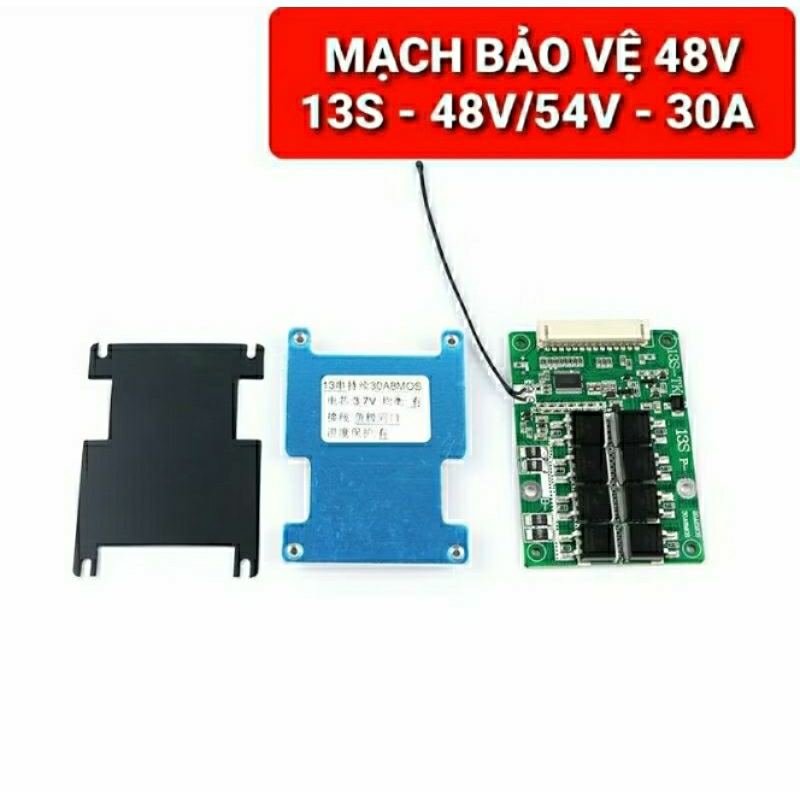 achun - MẠCH BẢO VỆ PIN LI-ON 13S - 48V DÒNG XẢ 30A/40A CÂN BẰNG 37MA SẠC XẢ CÙNG CỔNG