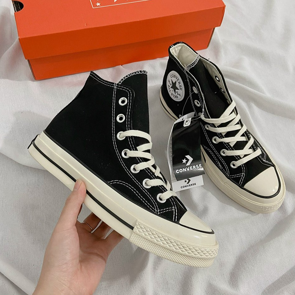 Giày Convers Chuck taylor 1970s 2 màu đen trắng cổ thấp, cao giày cv 1970s bản chuẩn hàng S.cấp full box bill