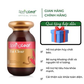 Viên uống hỗ trợ giảm cân kiểm soát và giảm mỡ trong cơ thể SpringLeaf Fat Clear 120 viên