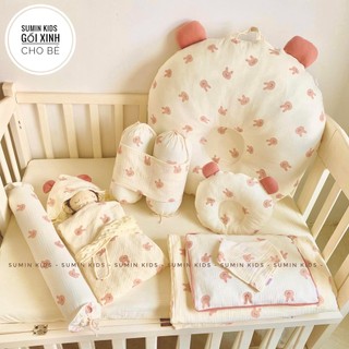Gối ôm muslin organic cho bé