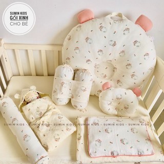 Gối ôm muslin organic cho bé