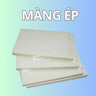 Màng ép - Giấy ép Plastic khổ A4 - set 100 tờ dùng ép ảnh, ép học liệu cho bé