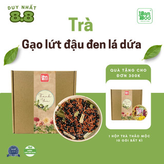 Combo 20 gói trà gạo lứt huyết rồng đậu đen xanh lòng lá dứa bamboo - thanh nhiệt lợi sữa tốt cho mẹ và bé