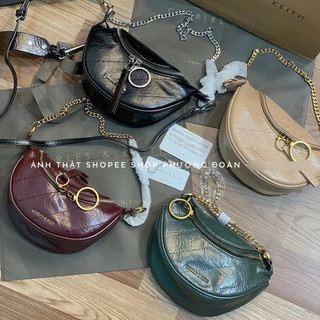 Túi Bao Tư kèm dây xích và 2 dây da vỡ hộp size 20cm