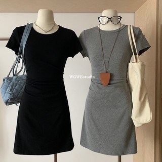 Đầm thun ngắn hở lưng dự tiệc khoét lưng wg.we form ôm body váy đầm dáng ngắn đi tiệc cưới hẹn hò sexy