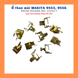 (1 cặp) ổ than mài Makita 9553, 9556 - Dùng than CB-325 (Brush Holder 5x11, 643760-7)