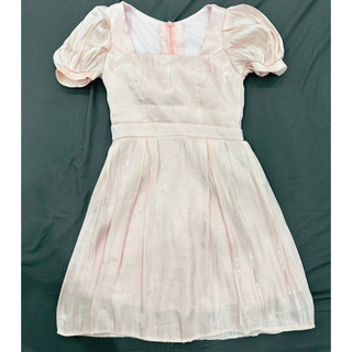 pass đầm hồng tơ óng organza tiểu thư ulzzang freesize
