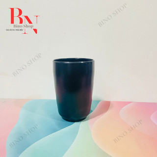 Ly Nhựa Melamine Kiểu Cao Nhám Đen - Fataco (LY31N)