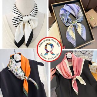 Khăn vuông lụa nữ công sở- Khăn satin khăn turban badana 70cm Màu sắc nhẹ nhàng tinh tế
