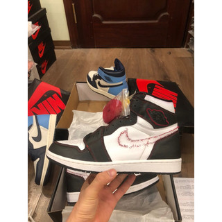 Giày sneaker air jordan1 hight retro og“Defiant White Black Gym Red"CD6579-071