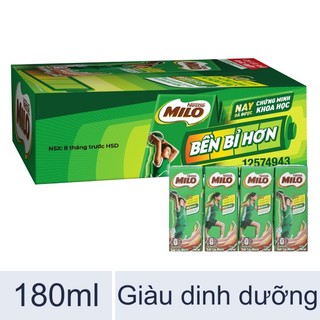  Thùng 48 hộp sữa lúa mạch Milo 180ml 
