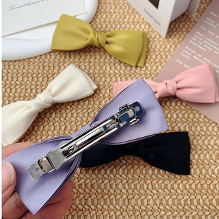 Kẹp Tóc Nơ Satin Xinh Xắn