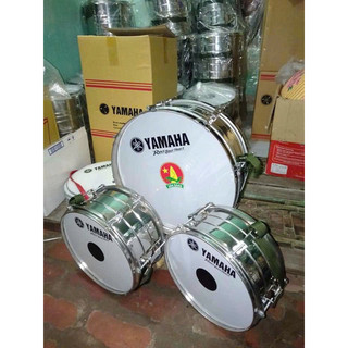 Trống đoàn đội yamaha bộ 3 quả đi kèm dây dùi( trông inox xịn loại 1