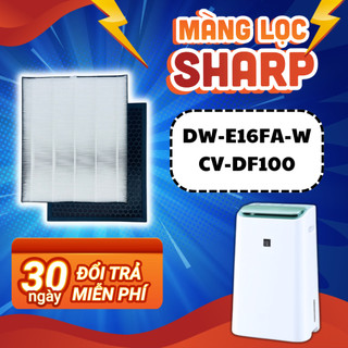 Màng lọc không khí Sharp DW-E16FA-W. Bộ lọc Hepa & than hoạt tính cho máy hút ẩm lọc không khí Sharp