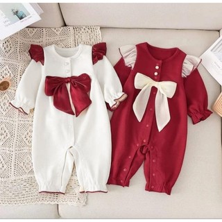 bộ bodysuit nhung cho bé