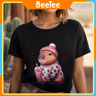Áo thun Capybara Chuột lang nước Bộ trưởng ngoại giao Capybara Boy phố Capybara Girl cute 306