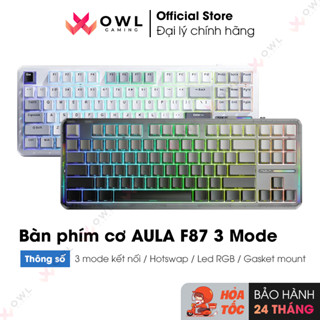 [CHÍNH HÃNG] Bàn phím cơ AULA F87 / F87 Pro 3 Mode