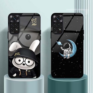 Ốp Lưng Xiaomi Redmi Note 11, Note 11 4G, Note 11 5G, Note 11 Pro(CHINA/ VN) Mặt kính cường lực Cao Cấp, Sáng Bóng