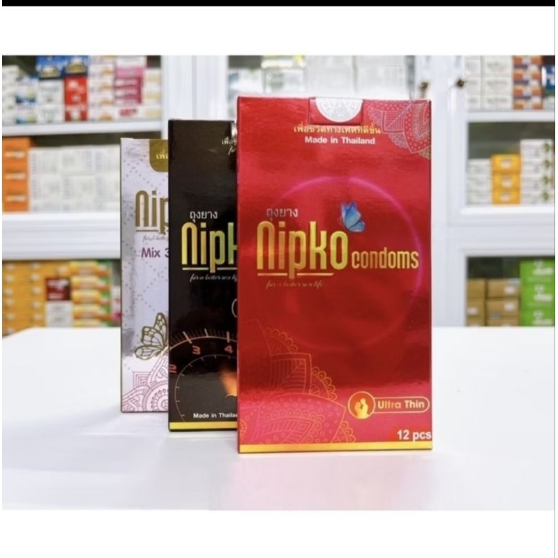 Bao cao su cao cấp nhập khẩu chính hãng Nipko chất liệu cao su tự nhiên siêu mỏng,trơn,gân gai cho cuộc yêu thăng hoa
