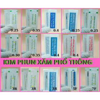 100 kim phun xăm thẩm mỹ 1,3,5,7