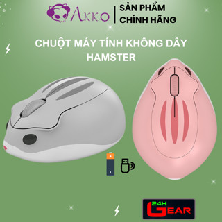 Chuột không dây AKKO Hamster Plus - TARO, MOMO (Đầu thu USB 2.4GHz)